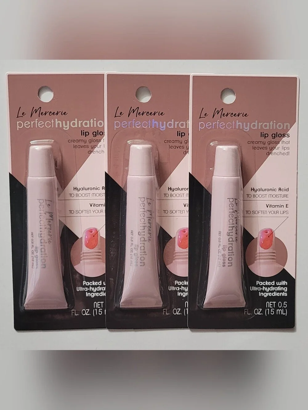 Lip Gloss Pefect Hydration ☆Le Mercerie / 3 Pk